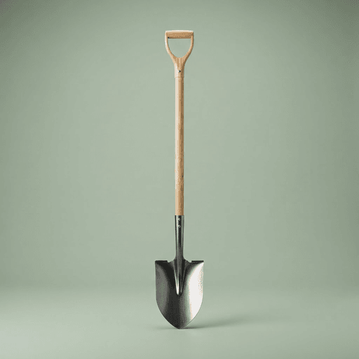 Long-Handle Garden Shovel